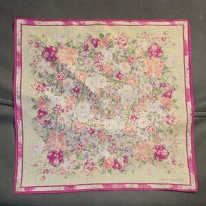 Vintage Pierre Balmain Pink Floral Scarf